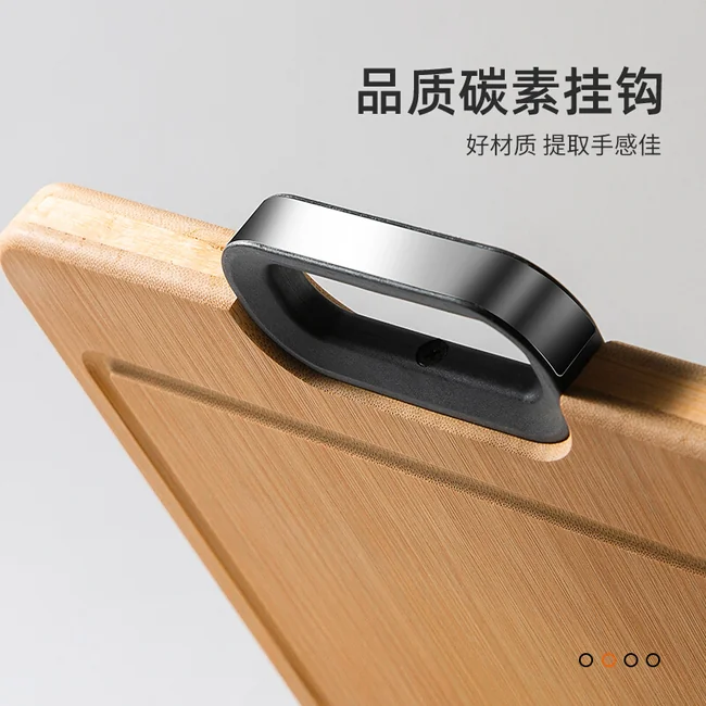 Suncha双枪整竹砧板切菜板加厚实心硅胶防滑40*30*2.2CM | 双枪| 华人