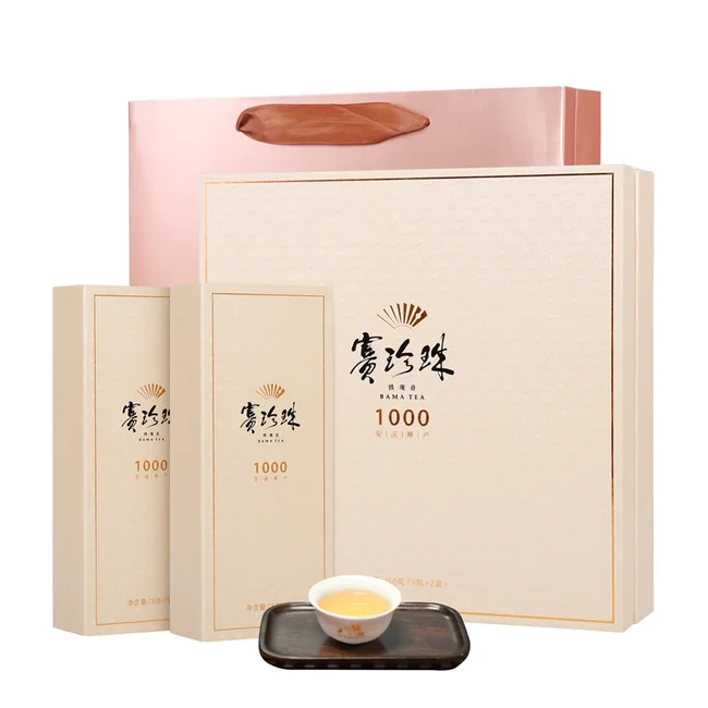 美国好茶推荐|八马茶叶安溪铁观音·赛珍珠1000 礼盒装150g（9包*2盒）