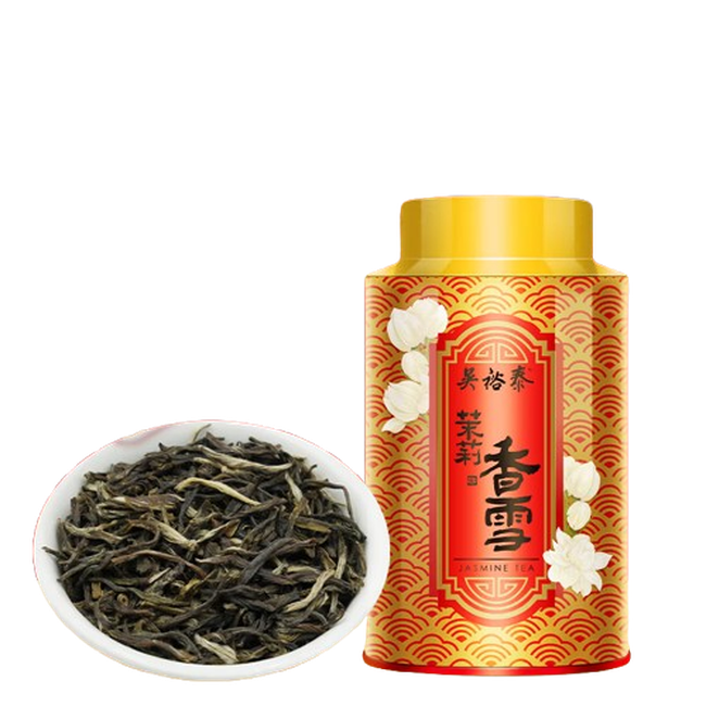 吴裕泰七窨浓香中华老字号香雪茉莉花茶80g 中国茶茶叶礼盒