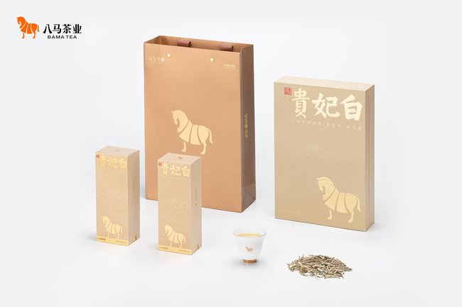 中国直邮，时效5-12天】八马茶业特级白茶白毫银针贵妃白送礼茶叶尊享