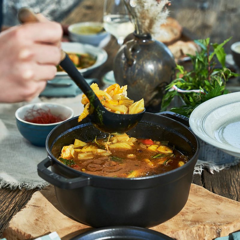 STAUB 家用珐琅锅铸铁锅焖炖锅 锁热保温 不挑炉灶 4QT 双色可选