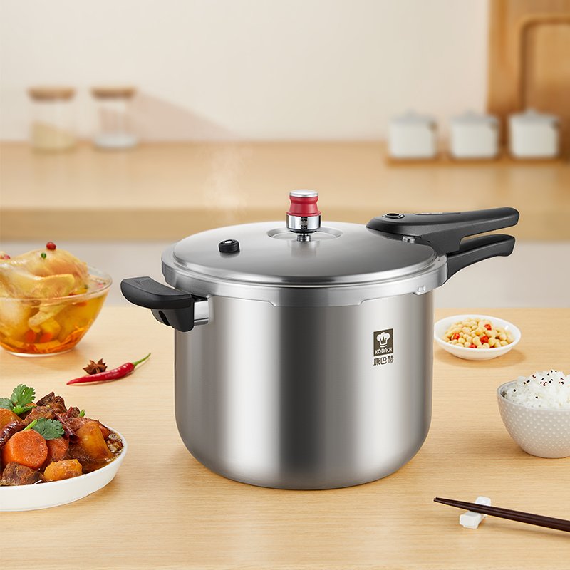 康巴赫小红帽304不锈钢压力锅高压锅 三层钢压力快锅-24cm 8L