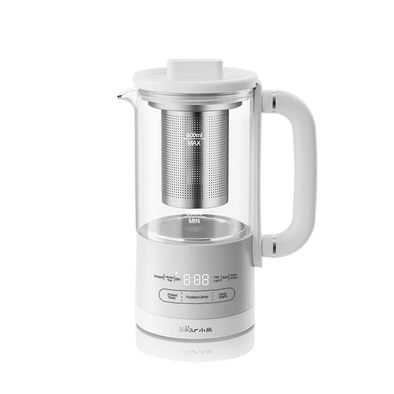 Bear小熊 迷你便携养生壶煮茶器HK-5L06P04  316L不锈钢 可保温预约 0.6L