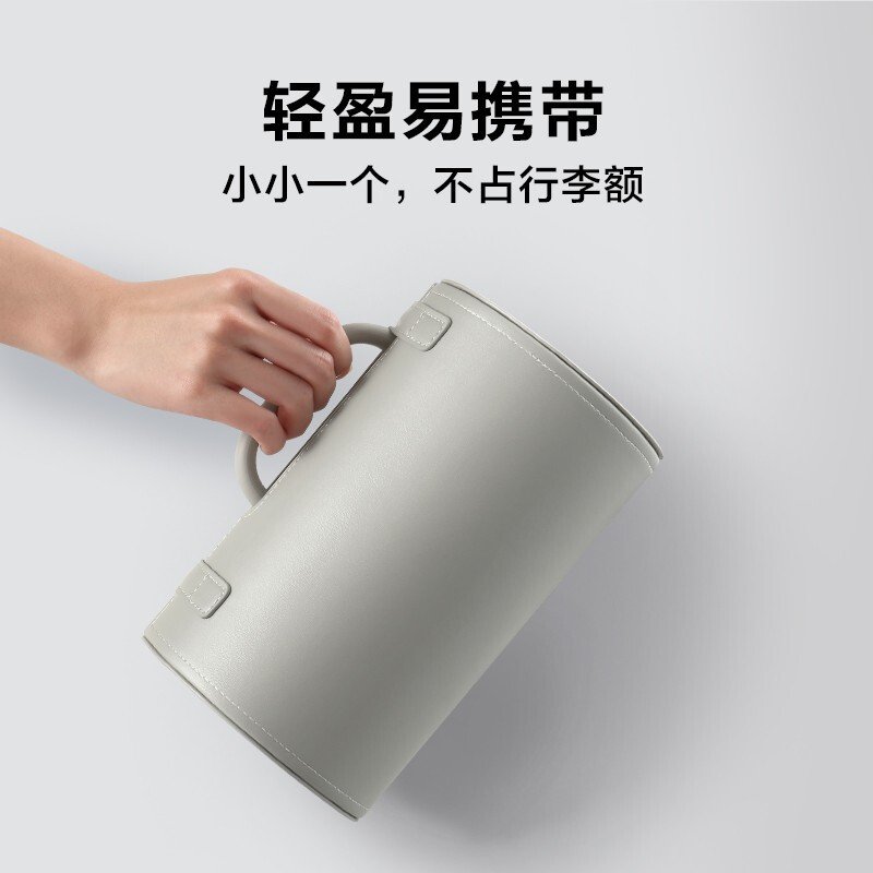 Buydeem北鼎 迷你养生壶旅行包出差收纳包 防水保护壳 轻盈易携带 大象灰【仅收纳包，不含养生壶】