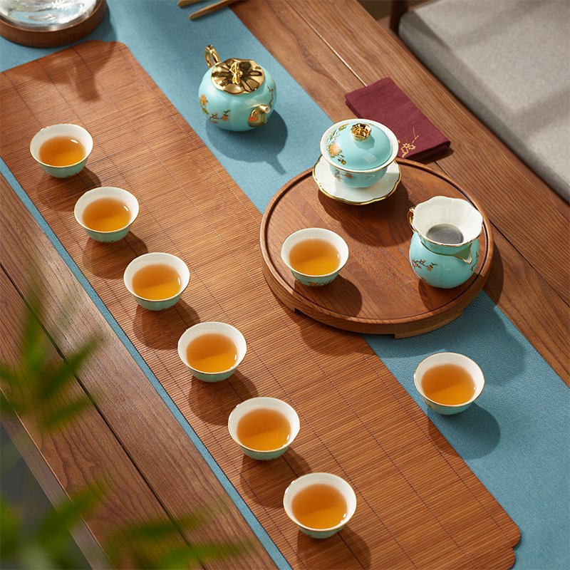 Auratic 国瓷永丰源 西湖蓝15头茶具