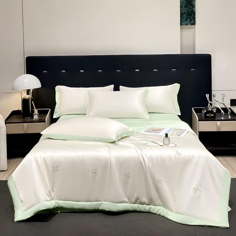 【中国直邮 时效6-10个工作日】Lullabuy凉夏 水洗冰丝刺绣蝴蝶仙境 夏凉被空调被(只含被子)