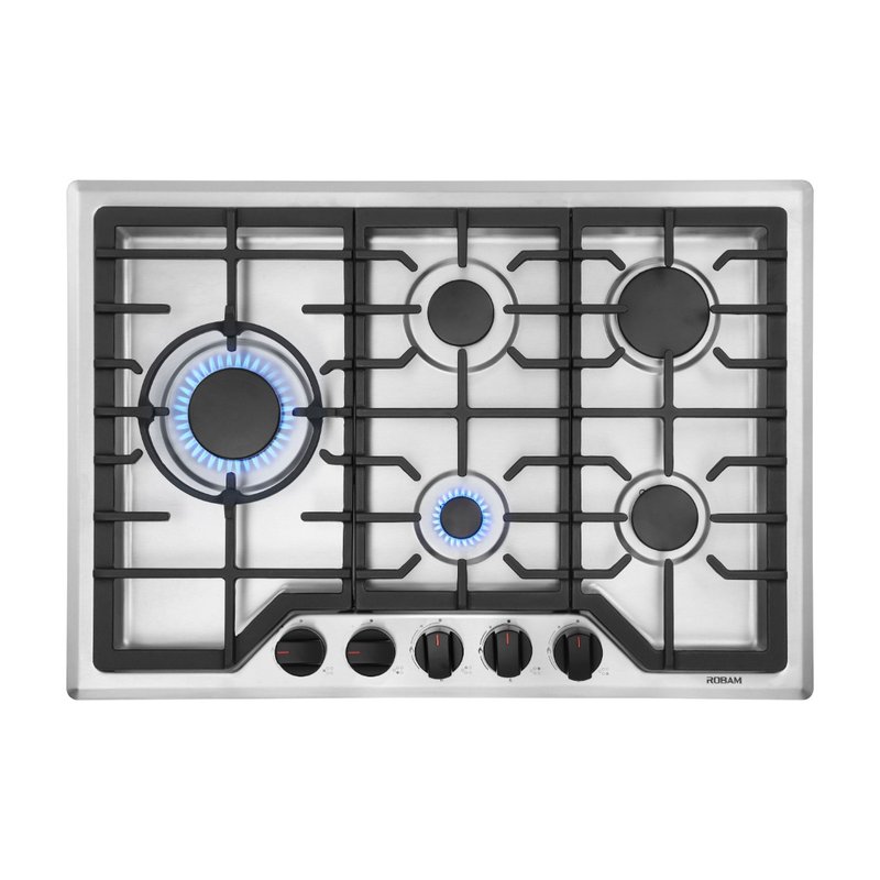 【有赠品】ROBAM老板 大火力灶具7G7H50 30英寸|双燃料（NG/LPG） 5炉布局 全黄铜炉头