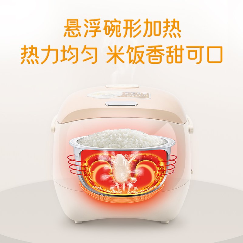 Joydeem 陶瓷电饭煲电饭锅DFB-C 不粘不串味 全天可预约 两种容量可选 3L/1.2L