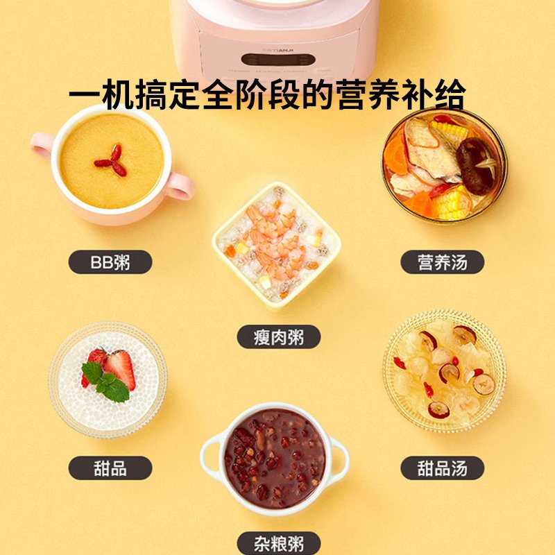 Tianji天际 婴幼儿迷你电炖锅 阶段式BB煲DGD13-13CMD 陶瓷内胆 预约定时 1.3L