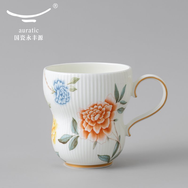 【中国直邮，时效10-15天】Auratic 国瓷永丰源月亮时光马克杯（290ml-白色）