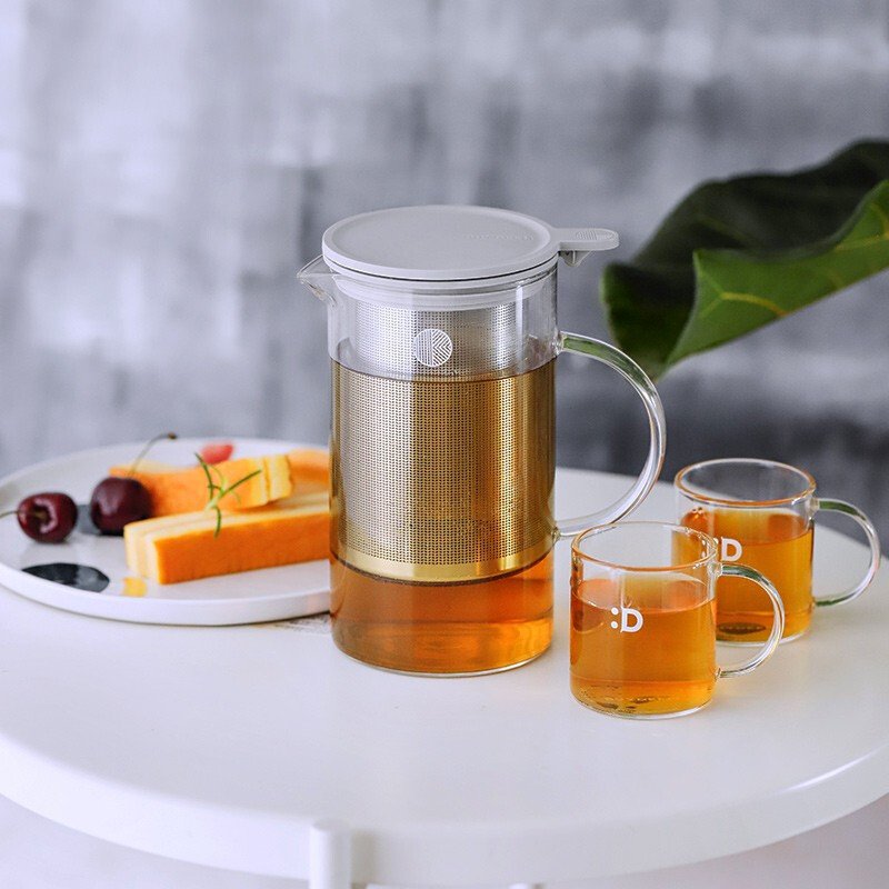 Buydeem北鼎 茶壶泡茶壶 含沥水杯 分离过滤  高硼硅玻璃  500/800ml