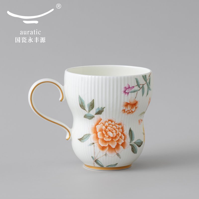 【中国直邮，时效10-15天】Auratic 国瓷永丰源月亮时光马克杯（290ml-白色）
