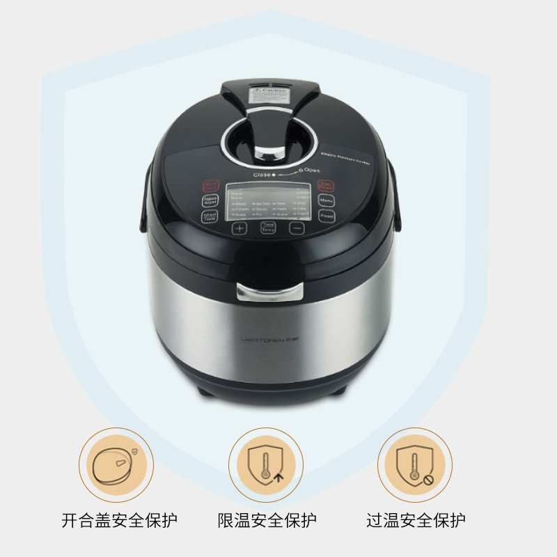 LeKITCHEN乐厨  家用智能电压力锅 LE-S6 全密封烹调 省时节能 6L