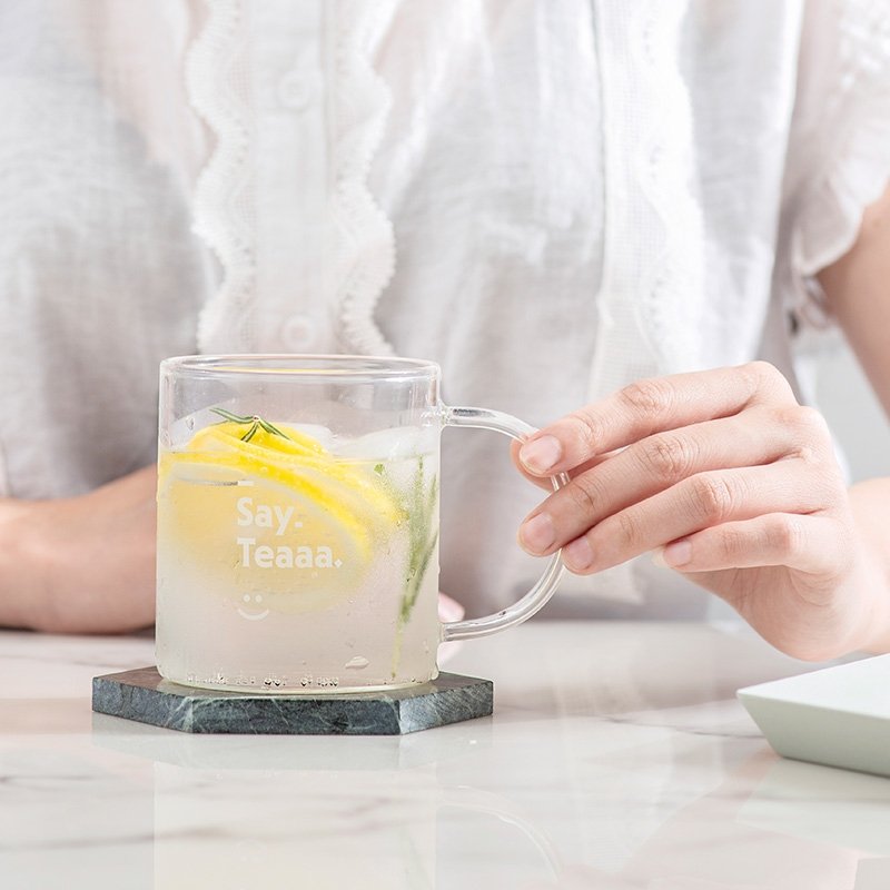 Buydeem/北鼎 玻璃杯 高硼硅茶水杯 办公室茶杯 养生壶/饮水机伴侣 350ML
