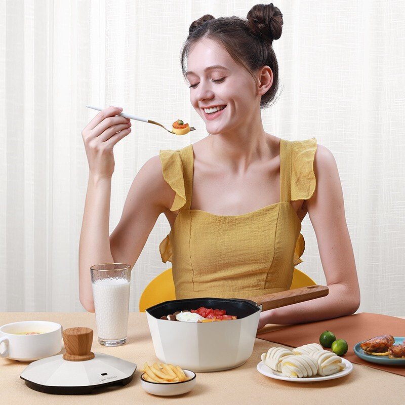 【已下架】卡特马克 木石系列八角奶锅 不粘锅宝宝辅食锅小煮锅 煤气灶燃气电磁炉适用 18cm