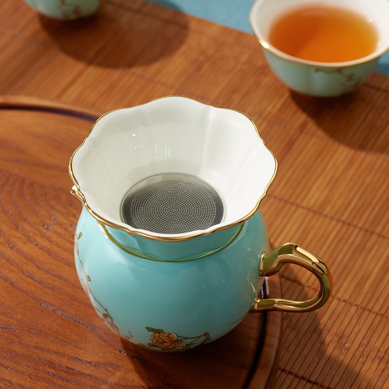 Auratic 国瓷永丰源 西湖蓝15头茶具