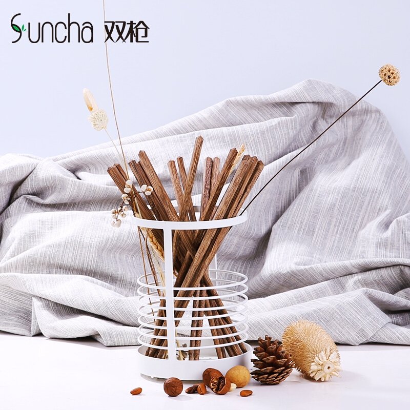 【包邮】Suncha 双枪中华鸡翅木家用筷 原木打磨 天然健康10双装