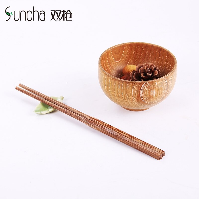 【包邮】Suncha 双枪中华鸡翅木家用筷 原木打磨 天然健康10双装
