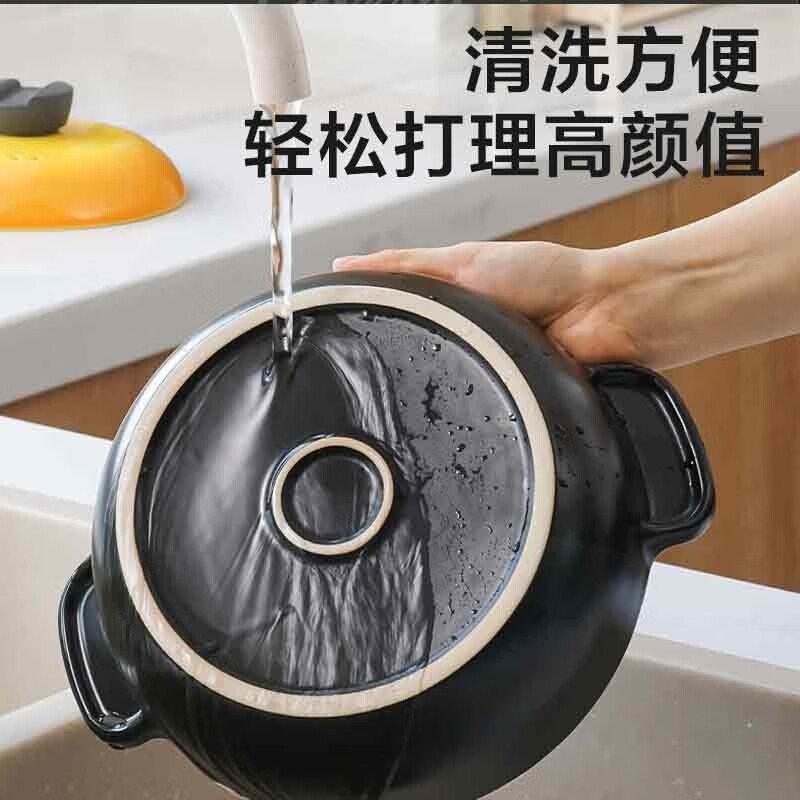 ASD爱仕达甄陶Ⅲ系列砂锅 蜜黄色4.5L高汤煲 RXC45B3Q