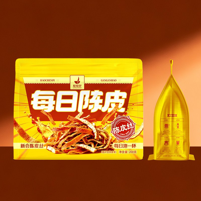 【中国直邮，时效7-15天】柑柑好每日陈皮新会陈皮丝泡水喝日常滋补养生200g/袋