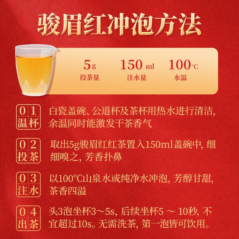 正山堂  正山小种红茶 特级烟熏 产地中国福建 50g 罐装