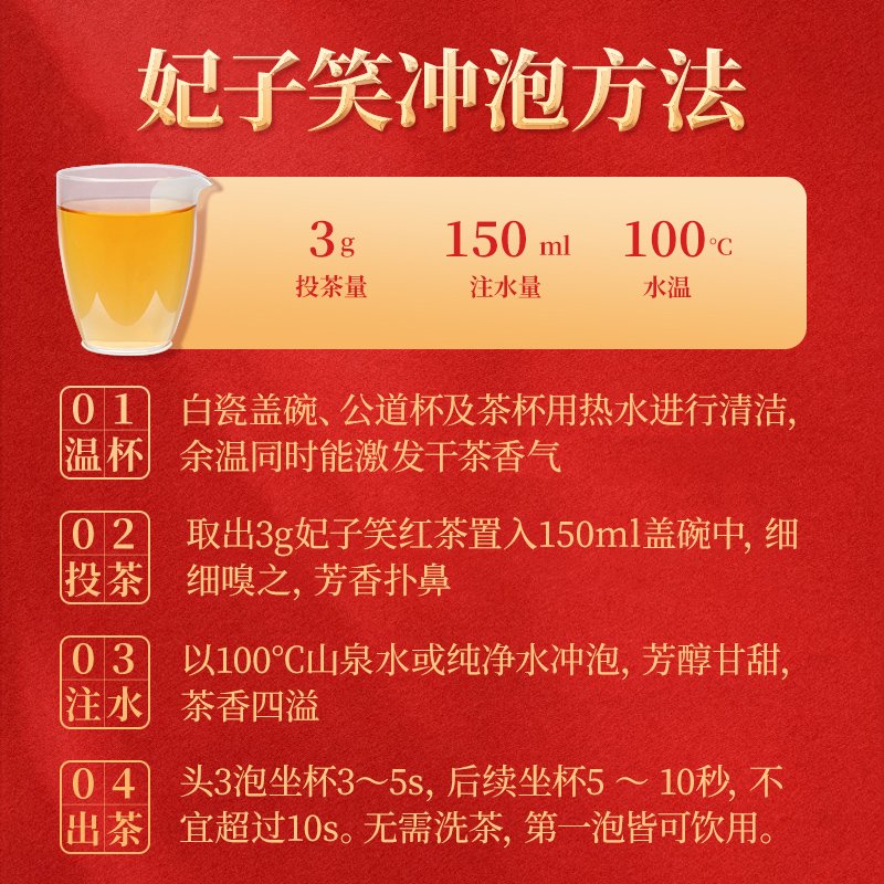 正山堂 正山小种特级红茶 妃子笑红茶 罐装50g
