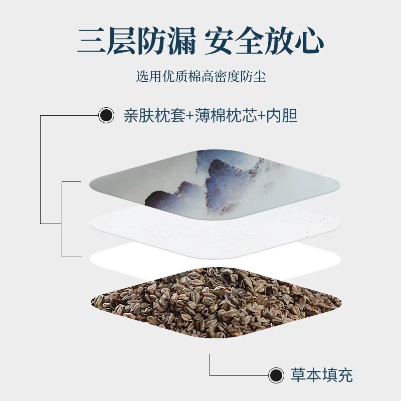 【预售】蜀国御 5斤装全荞麦壳枕头颈椎枕头 夏季透气 舒适睡眠 单人配枕套 2.5kg