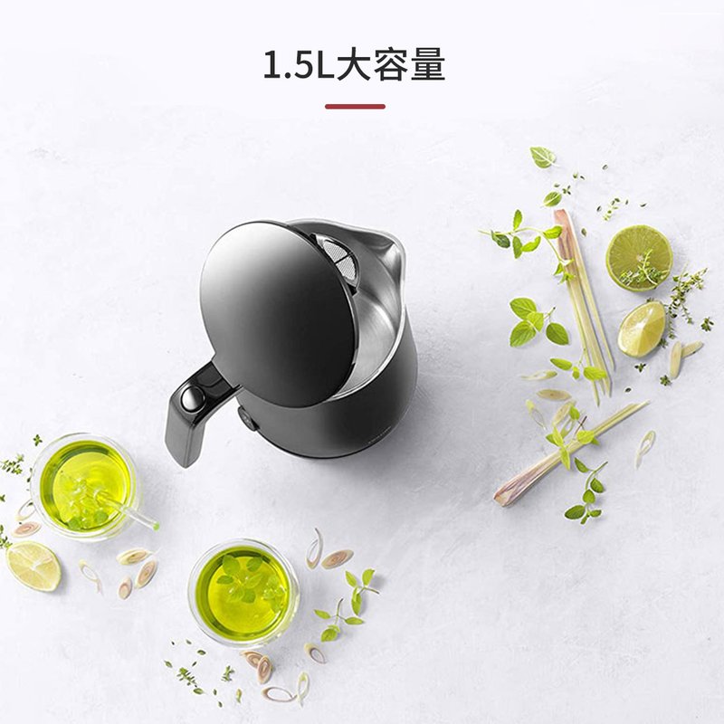 ZWILLING双立人 家用不锈钢电热水壶电水壶53101-201 双层隔热 1.5L