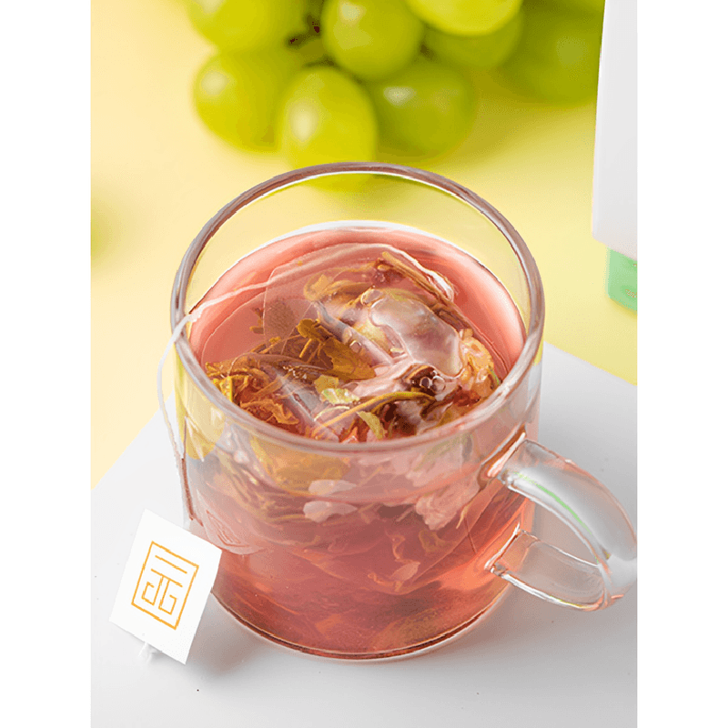 张一元 白葡萄茉莉花茶 酸甜果香 致情高雅 冷热均可 袋泡茶两盒装 60g (20包)