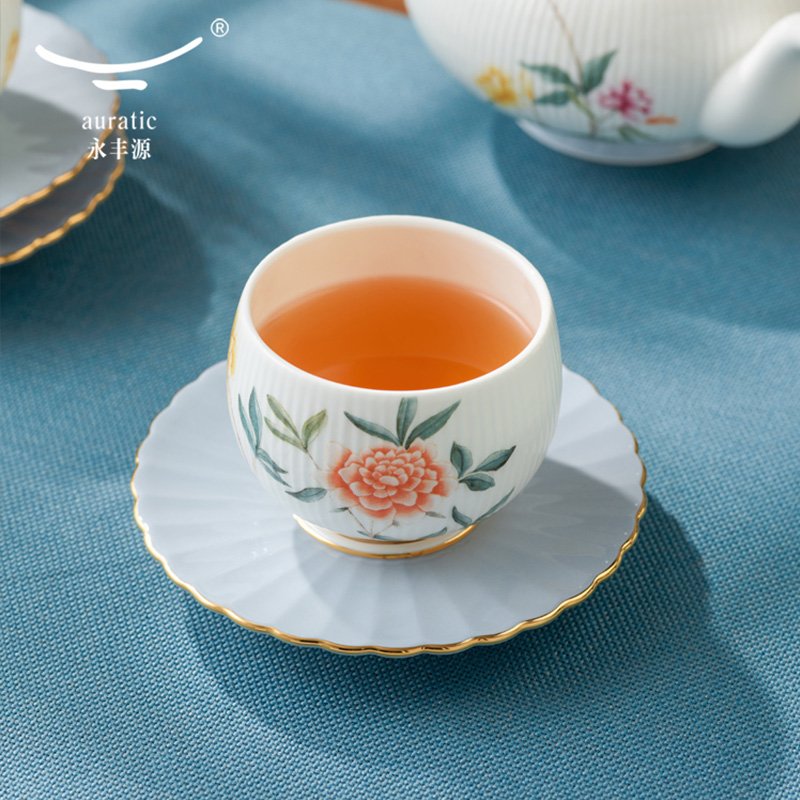 【中国直邮，时效10-15天】Auratic 国瓷永丰源月亮时光14头茶具（6人位）