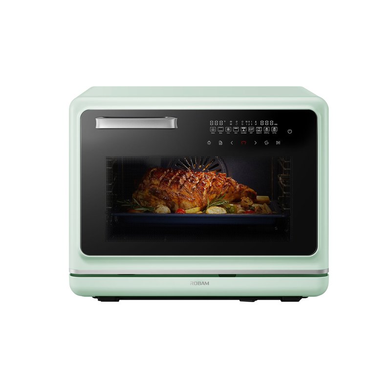 ROBAM老板 台式蒸烤箱蒸烤炸一体机R-BOX PRO CT766/767| 32种预设食谱 智能触摸 精确温度控制 奶油白/薄荷绿 35L