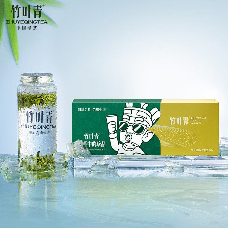【中国直邮，时效7-15天】竹叶青绿茶品味 峨眉山2026春茶特级60g 明前茶礼盒装茶叶伴手礼14002