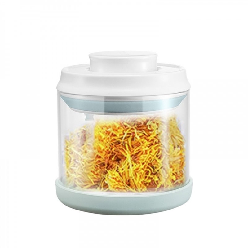 Joydeem 按压式密封罐储物罐 食品级玻璃 保鲜防潮 600ML