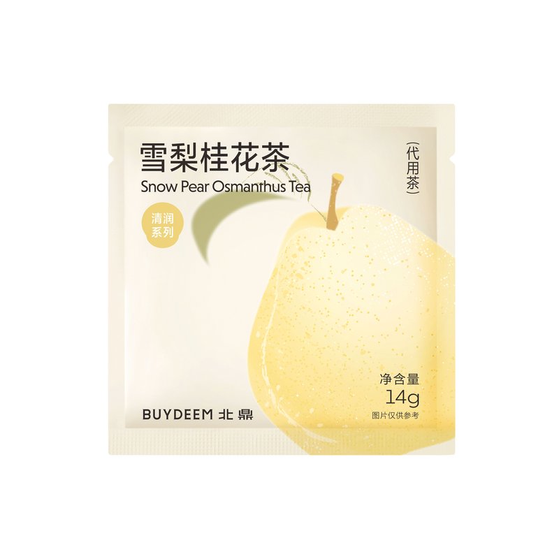 【中国直邮，时效5-12天】Buydeem 北鼎养生茶包 雪梨桂花茶盒装/7袋/98g 三盒装共294g