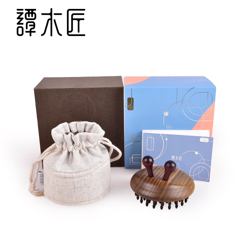 【中国直邮，时效8-20天】谭木匠 蜗牛 指环插齿护发梳 护理经络按摩 礼盒装