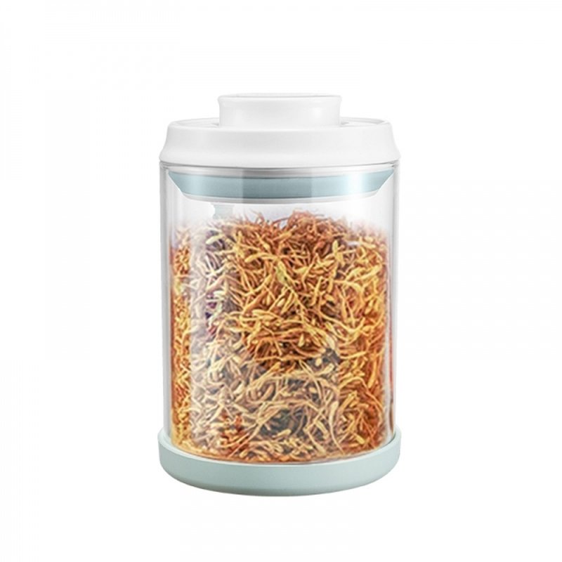 Joydeem 按压式密封罐储物罐 食品级玻璃 保鲜防潮 900ml