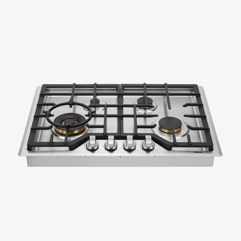 【有赠品】ROBAM老板 大火力四眼燃气灶G413 30英寸|双燃料（NG/LPG） 纯铜炉头 聚环猛火