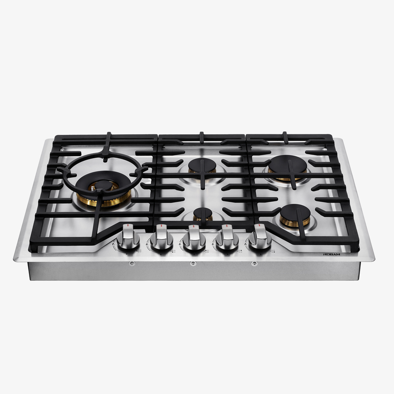 【有赠品】ROBAM老板 大火力五眼燃气灶G513 30英寸|双燃料（NG/LPG） 5炉布局极简设计 纯铜炉头 聚环猛火