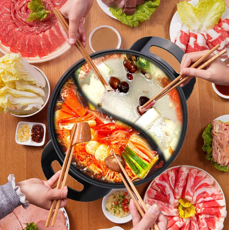 利仁Liven 鸳鸯电火锅HG-301AY一锅两味 5档火力调节 5L大容量