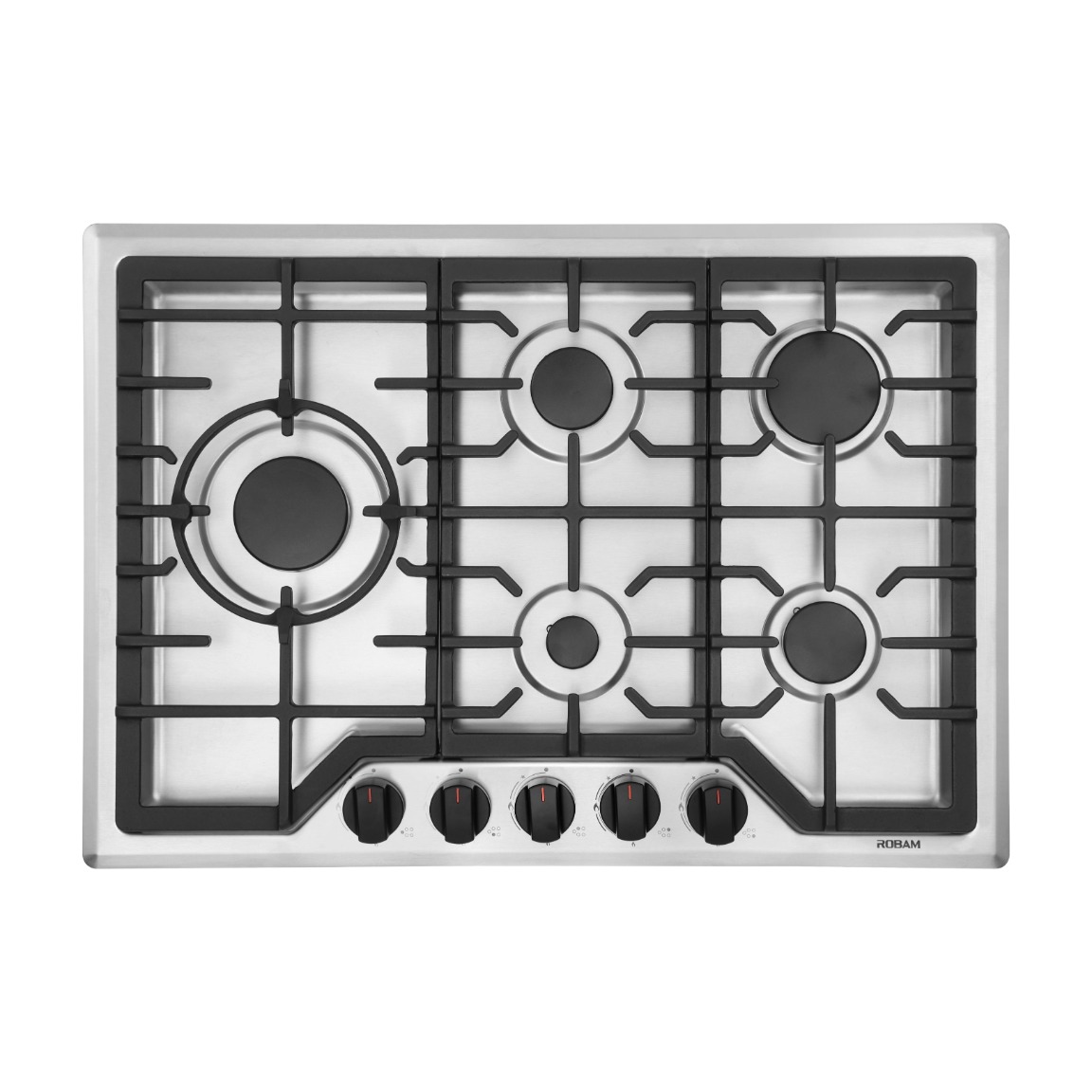 【有赠品】ROBAM老板 大火力灶具7G7H50 30英寸|双燃料（NG/LPG） 5炉布局 全黄铜炉头