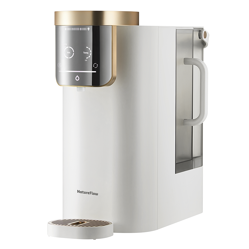 NatureFlow 家里泉矿泉机净水器 家用加热直饮一体机台上免安装即热饮水机RO反渗透 F4 