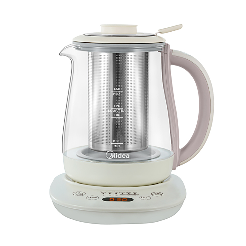 Midea美的 净润系列养生壶MKH15180CGA 配茶篮+炖盅 预约保温1.5L