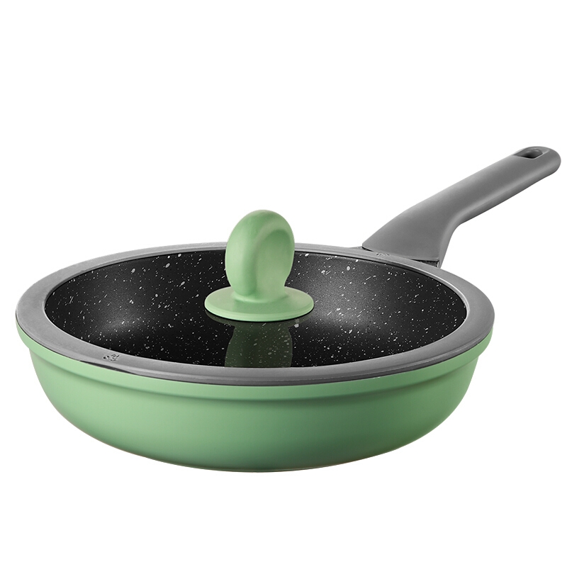 炊大皇 竹青石系列 家用不粘炒锅煎锅 健康少油轻烟 26CM