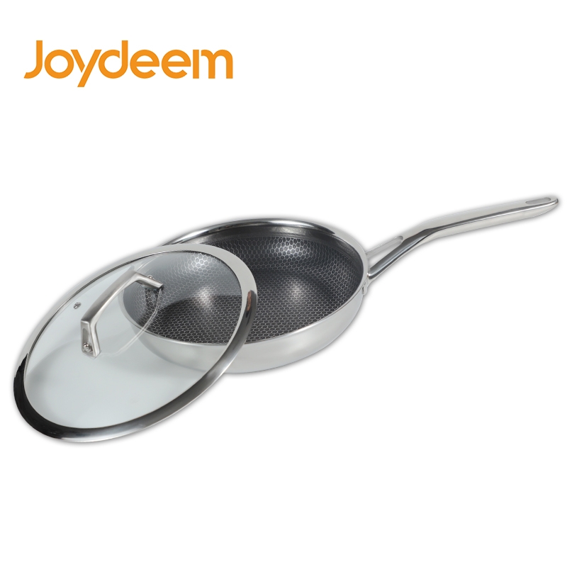 Joydeem 不锈钢煎锅FPAN26 防刮不粘 轻油少烟 26cm(10.2英寸)