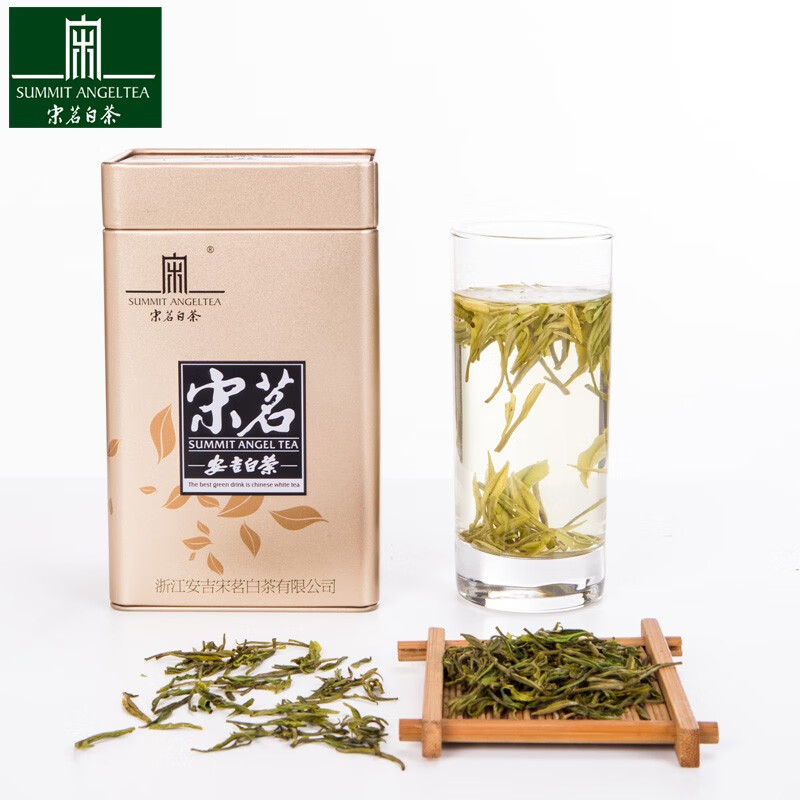 【中国直邮，时效7-15天】宋茗白茶2026新茶宋茗白茶75g明前特级正宗春茶珍稀绿茶竹韵金