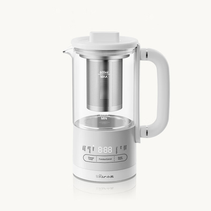 Bear小熊 迷你便携养生壶煮茶器HK-5L06P04  316L不锈钢 可保温预约 0.6L