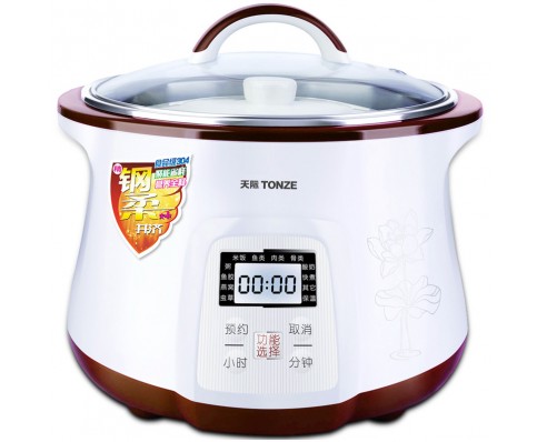 天际 Tonze 全自动隔水电炖盅1.8L DGD-18EG 一锅四胆 陶瓷水密封内胆  文火熬煮  煲汤煮粥多功能