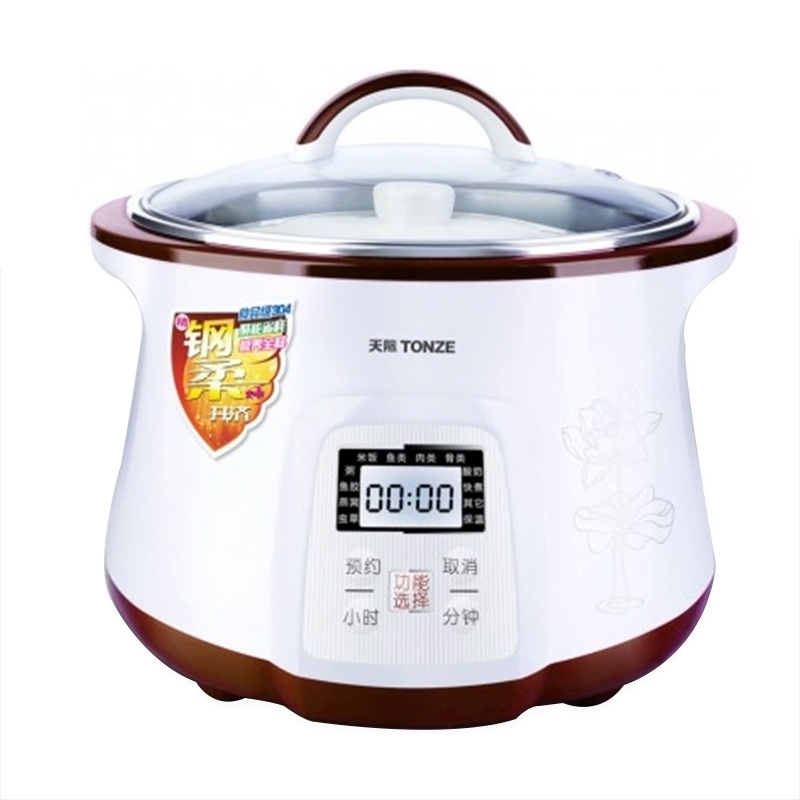 天际 Tonze 全自动隔水电炖盅1.8L DGD-18EG 一锅四胆 陶瓷水密封内胆  文火熬煮  煲汤煮粥多功能