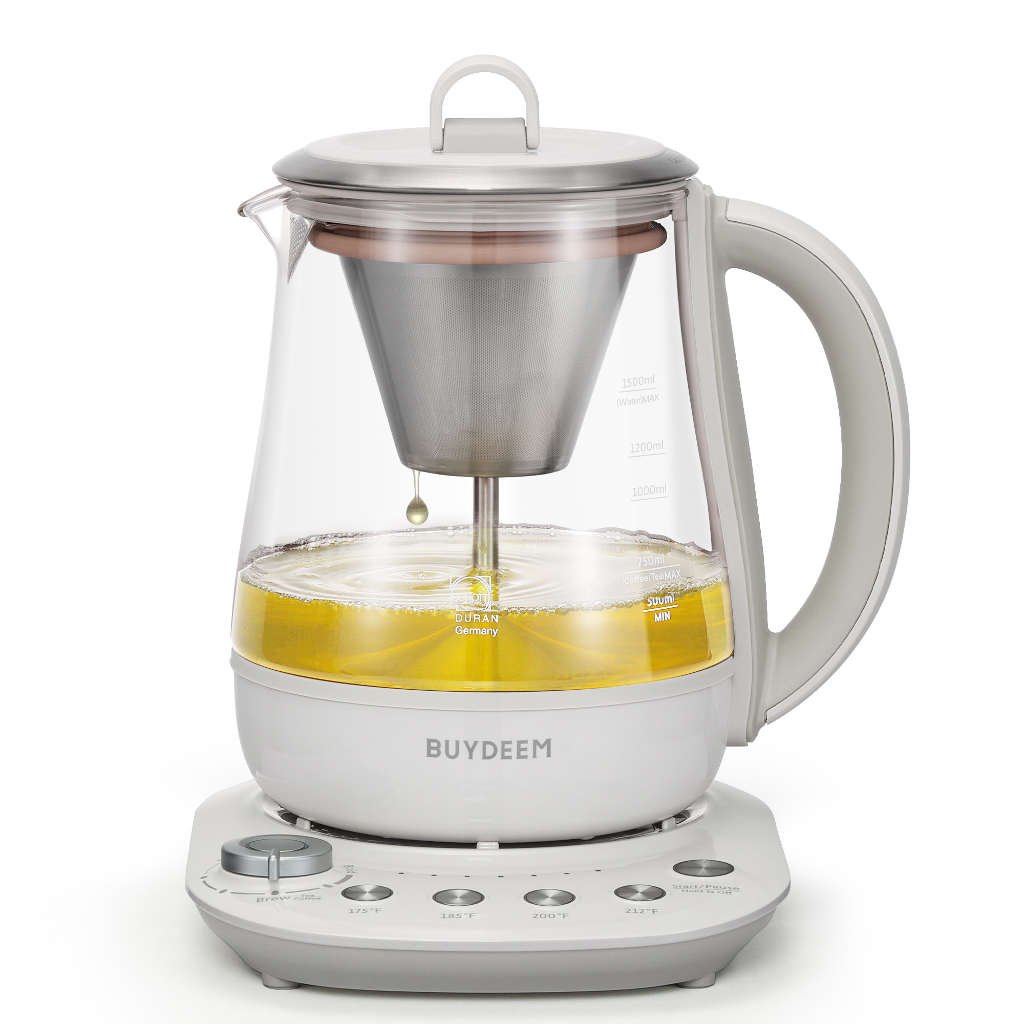 Buydeem北鼎萃茶养生壶 1.5L专业萃取煮茶器 多功能泡茶壶 K156