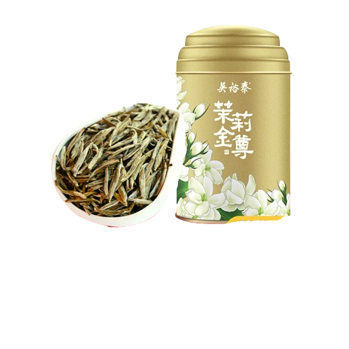 吴裕泰 茉莉花茶特种全芽茶叶茉莉绿茶新茶秘制九窨金尊纯芽花草茶礼品50g